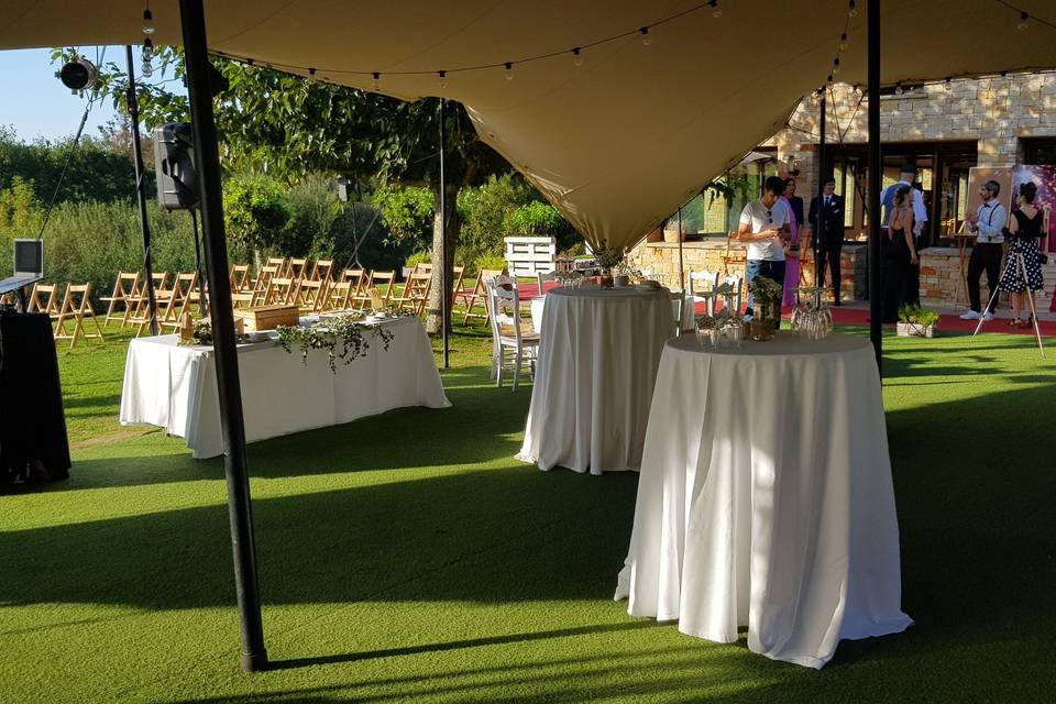 Zona aperitivo y baile