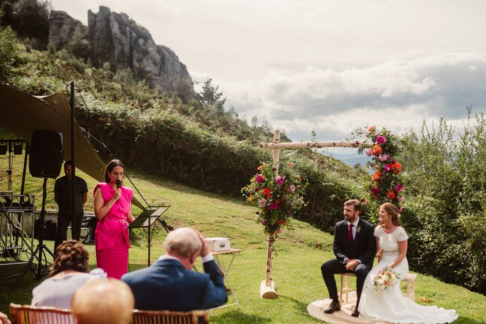 Ceremonia en el jardin