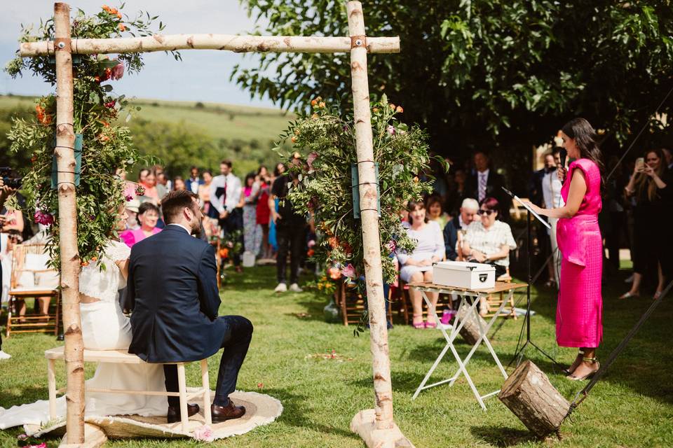 Ceremonia en el jardin