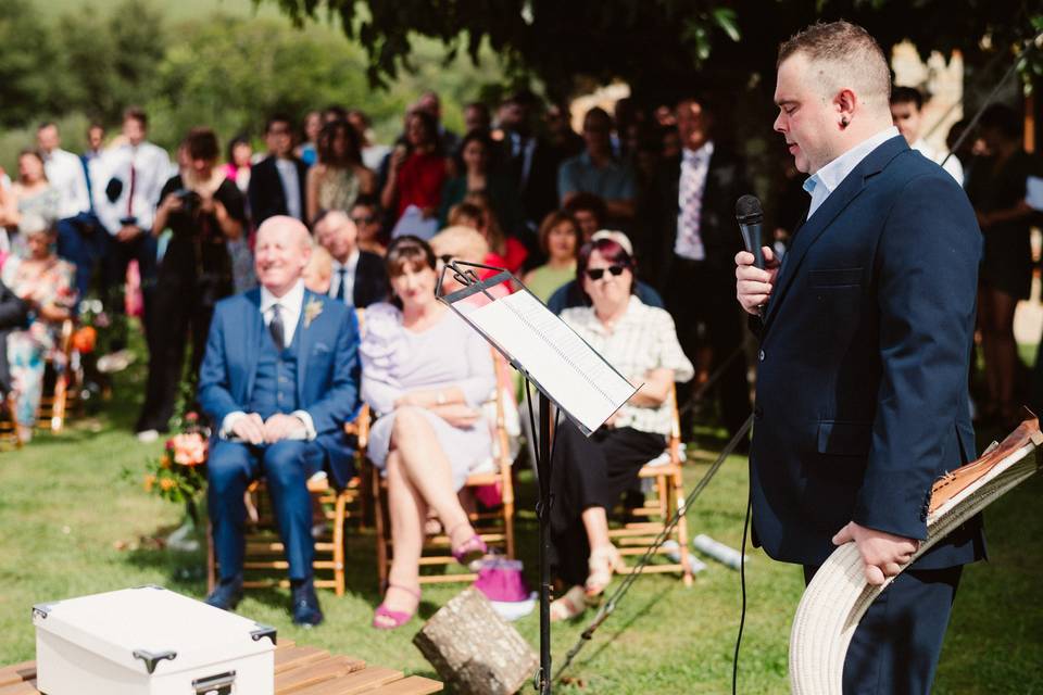 Ceremonia en el jardin