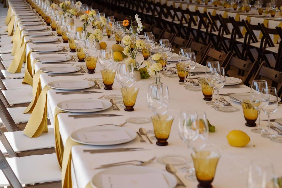 Decoración banquete