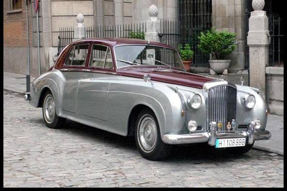 Bentley S2 Plata Burdeos