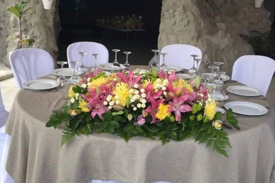 Banquete en exterior