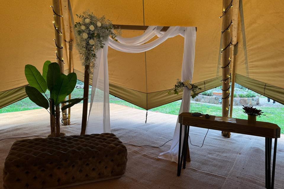 Tipi jardín