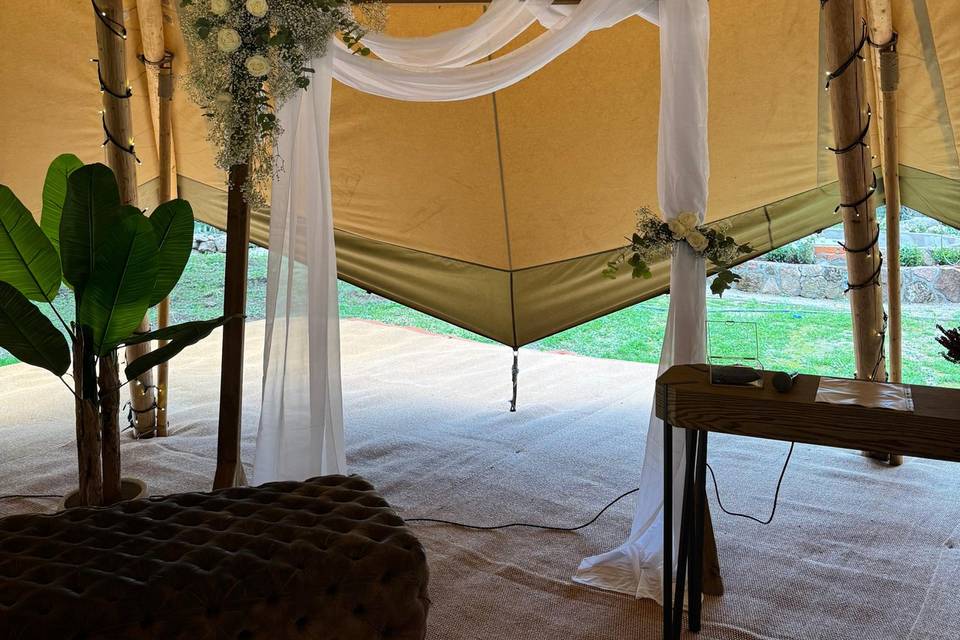 Tipi jardín