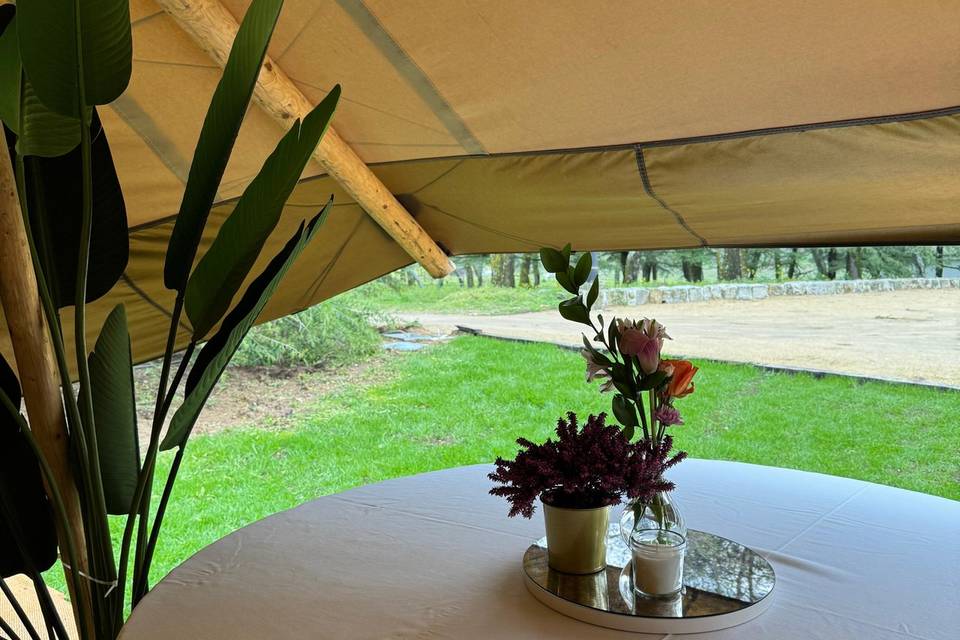 Tipi jardín