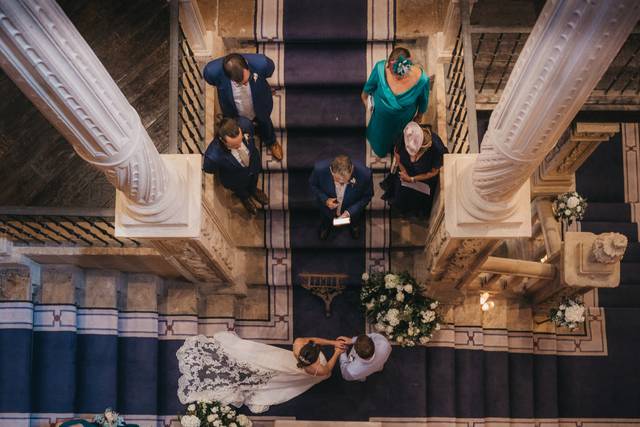 Ceremonia civil escaleras