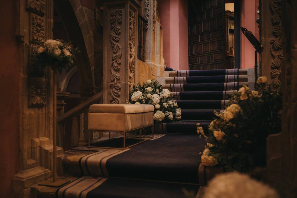 Ceremonia civil escaleras