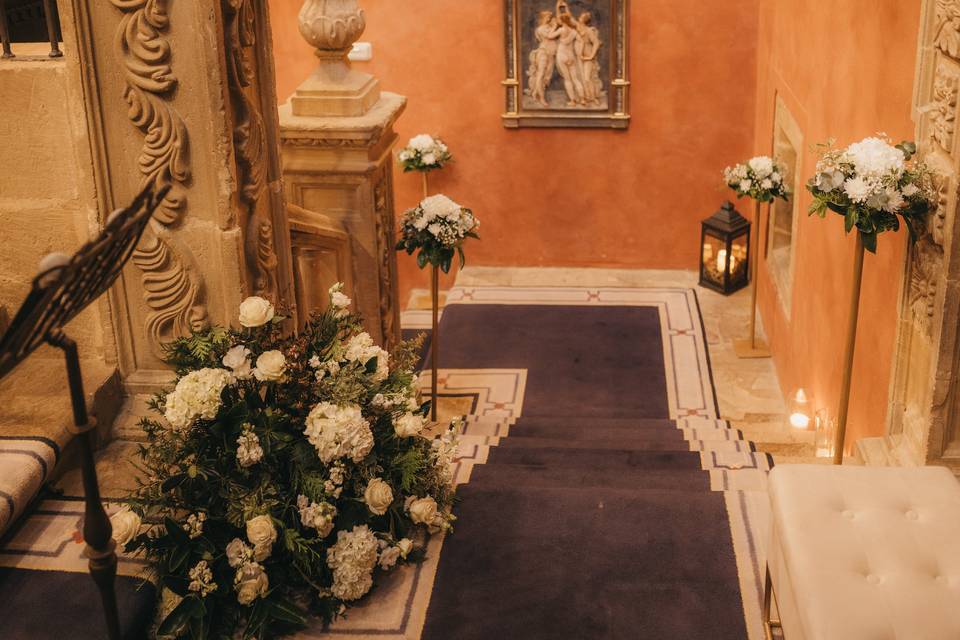 Ceremonia civil escaleras