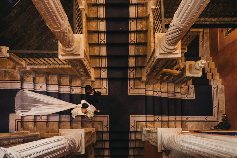 Ceremonia civil escaleras