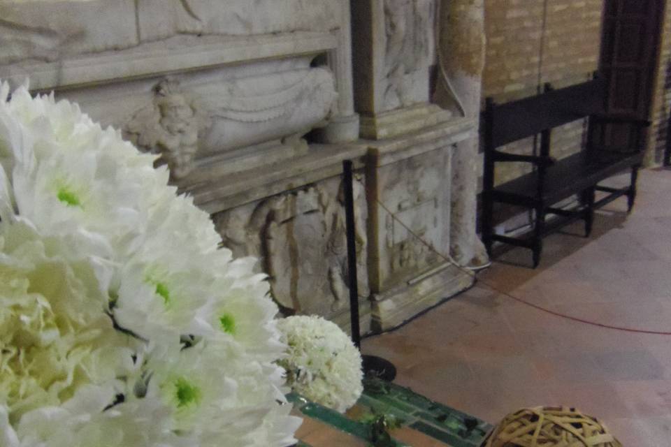 Decoración floral para iglesia