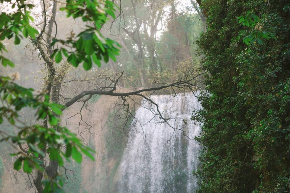 Ceremonia en cataratas