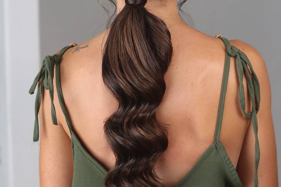 Coleta con trenza