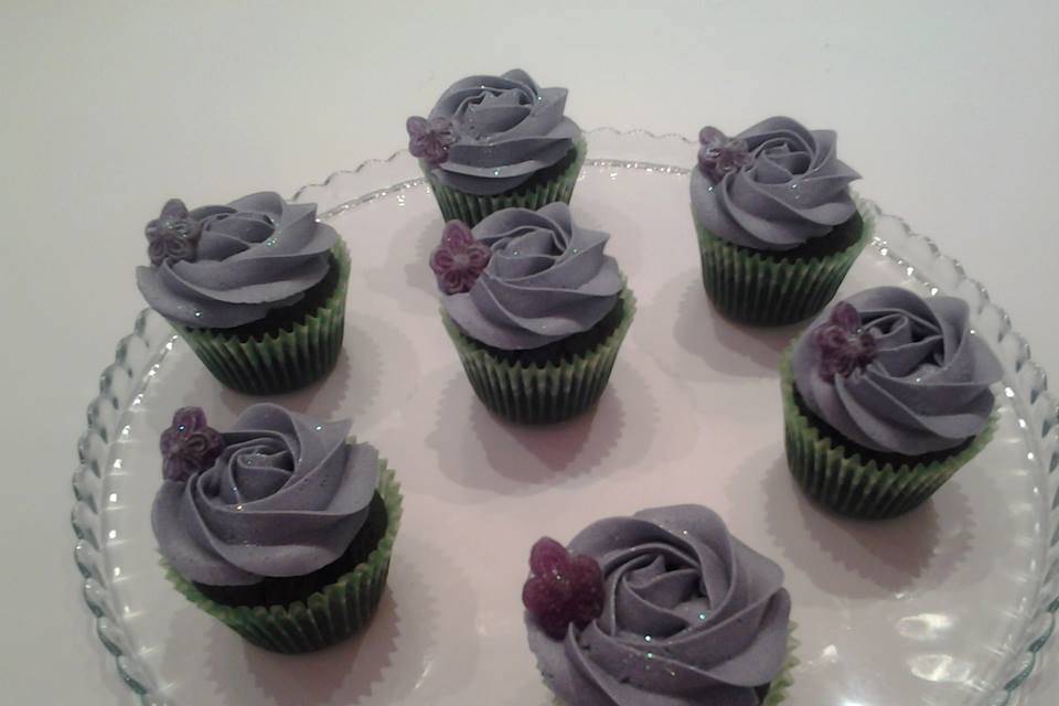 Cupcakes violeta