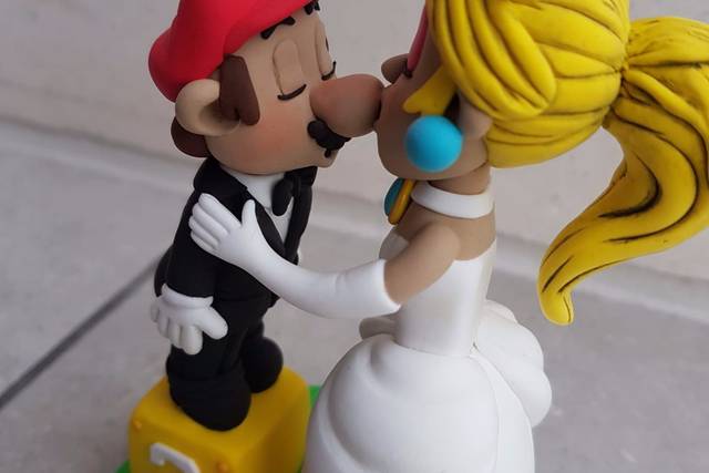 Mario y peach 15 cm