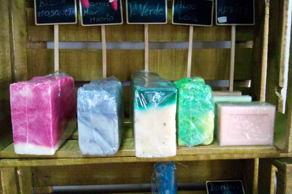 Variedad de jabón artesano