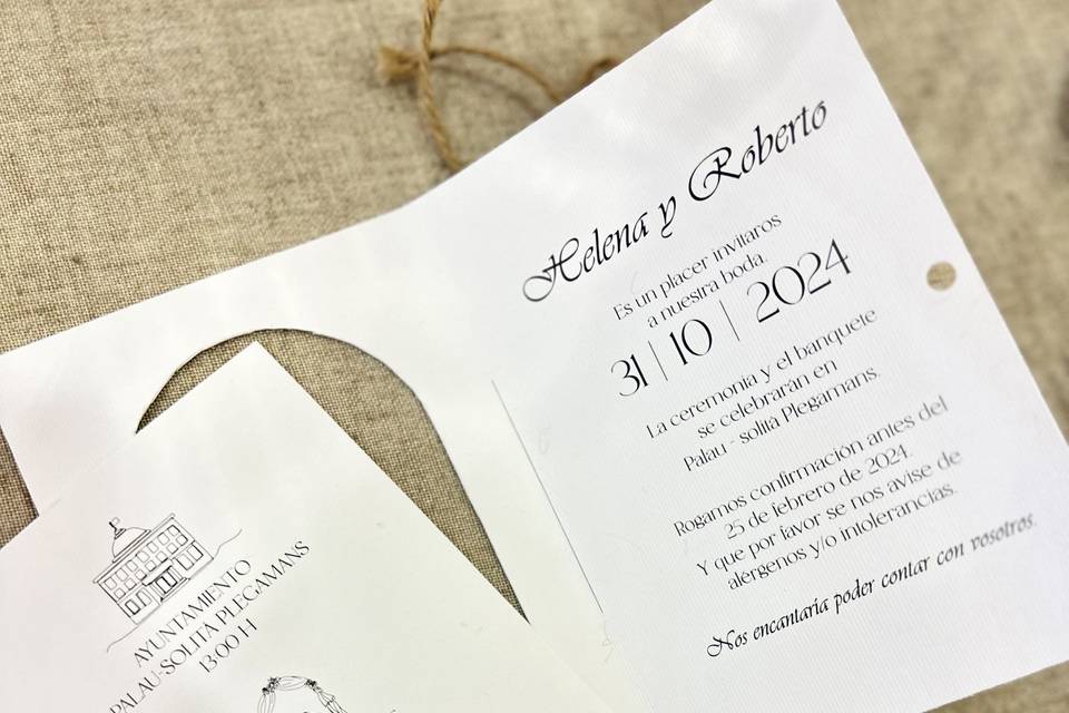 Invitación ventana personaliza