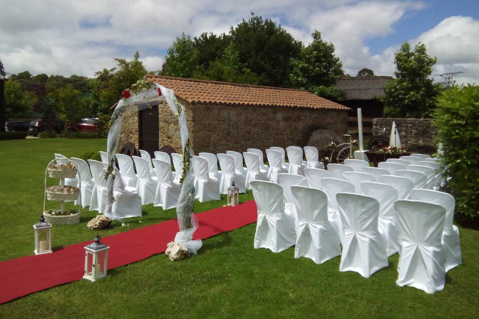 Ceremonia en Casa Rural A Ponte