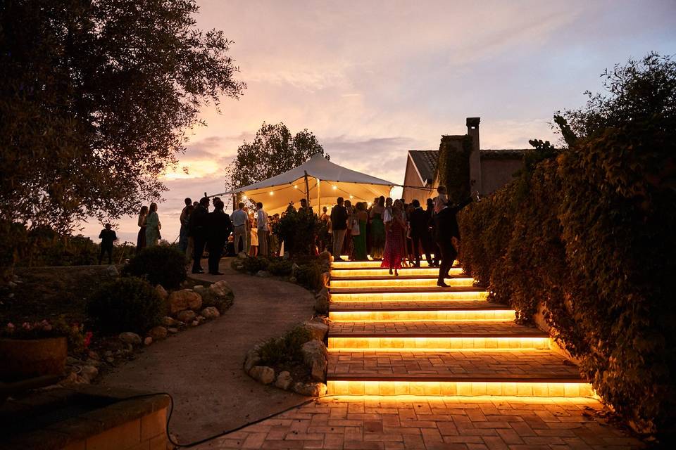 Entrada a la terraza