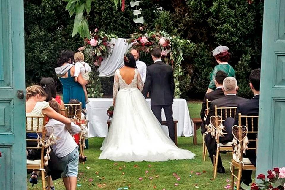 Boda real jardín