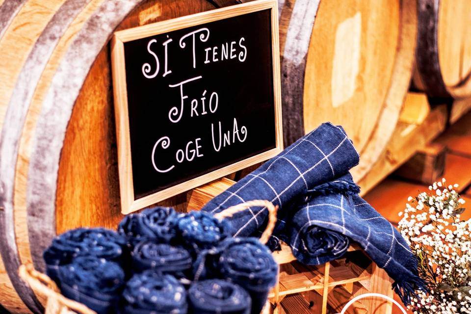 Detalle ceremonia bodega