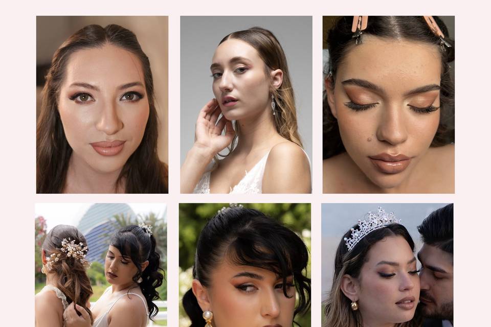 Maquillaje y peinado de Novia