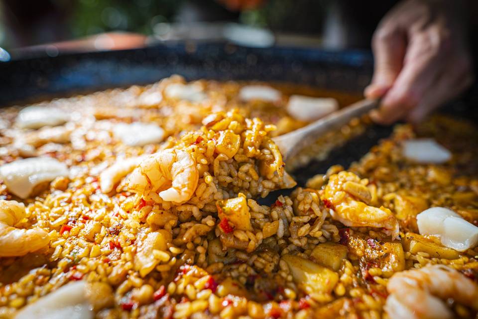 Paella de marisco