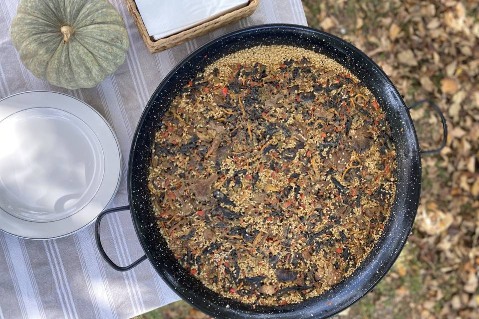 Paella vegetariana