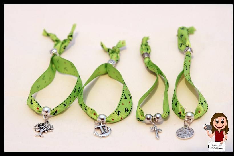 Pulseras cinta para invitados