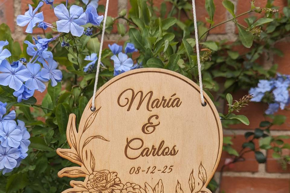 Decoración personalizada de boda