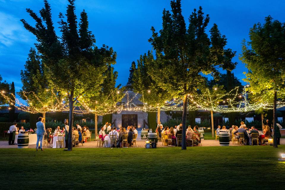 Banquete en exterior