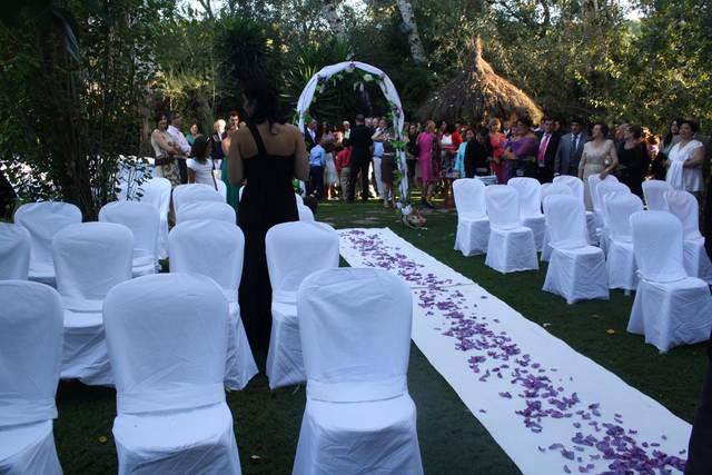 Montaje de la ceremonia