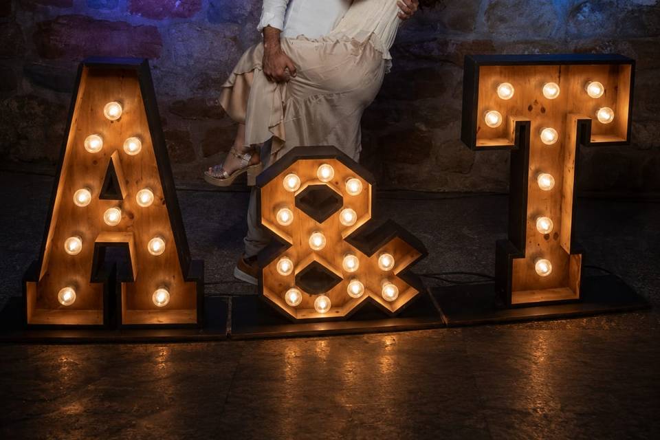 Letras madera