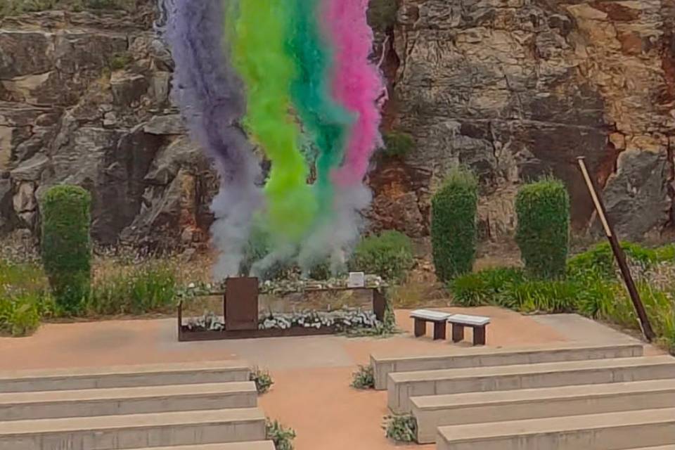 Explosión de humo