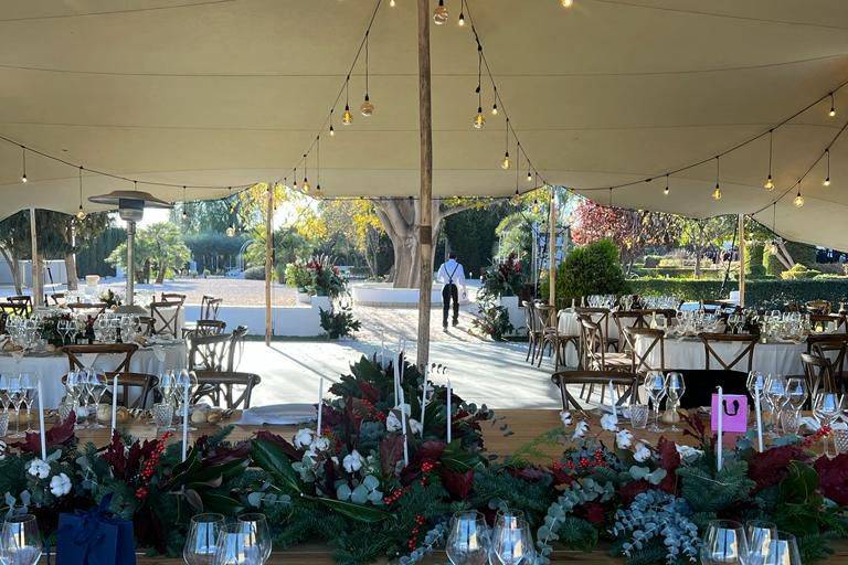 Banquete en carpa