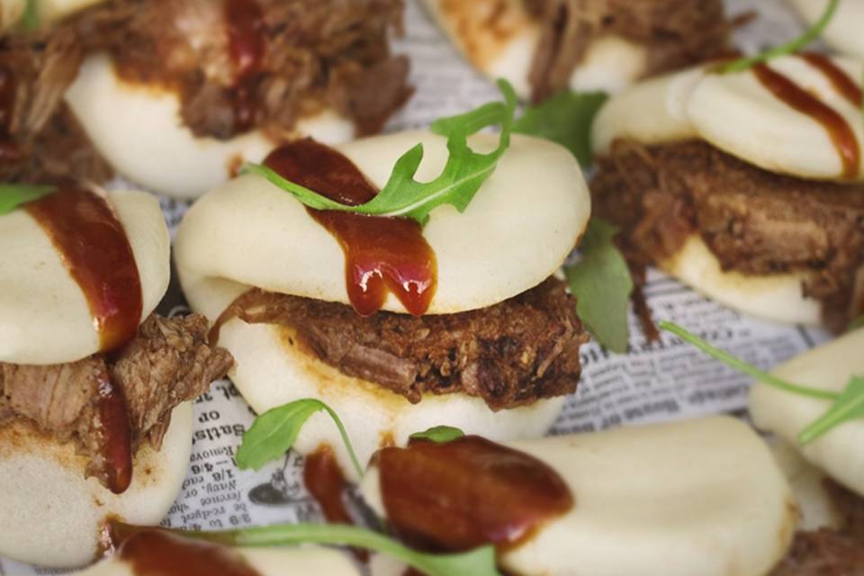 Pan bao de pulled pork