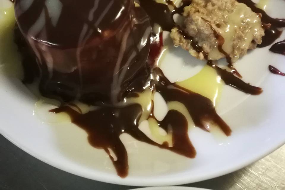 Tarta de chocolate con avellana