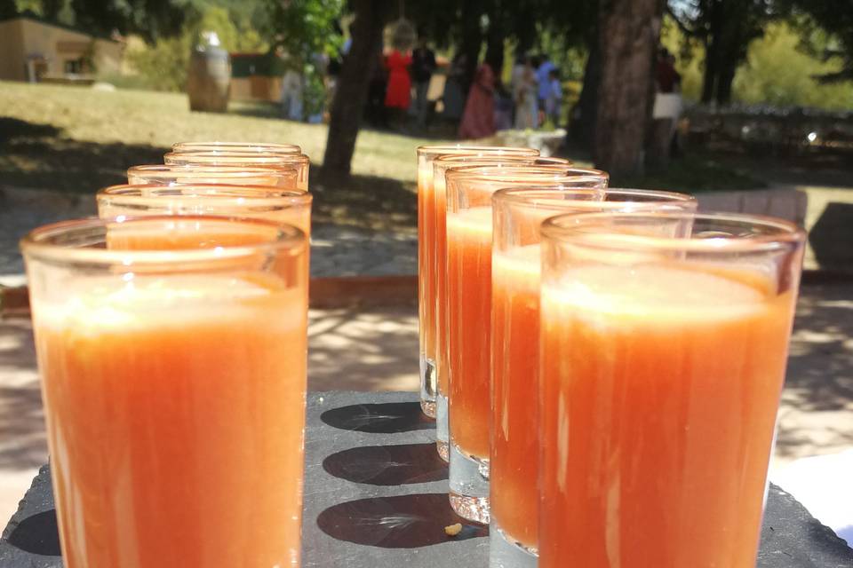 Chupito de salmorejo