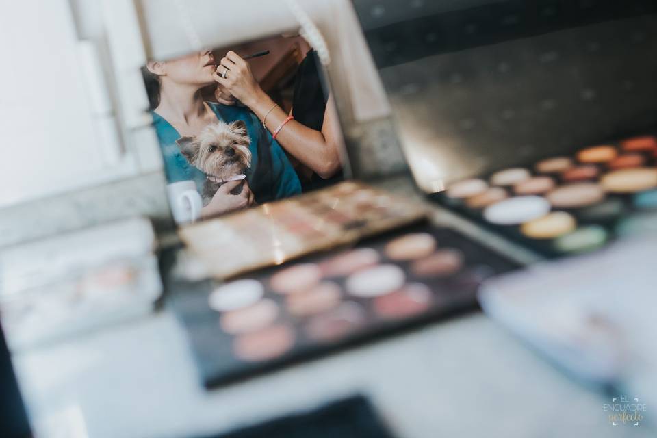 Preparativos de la novia