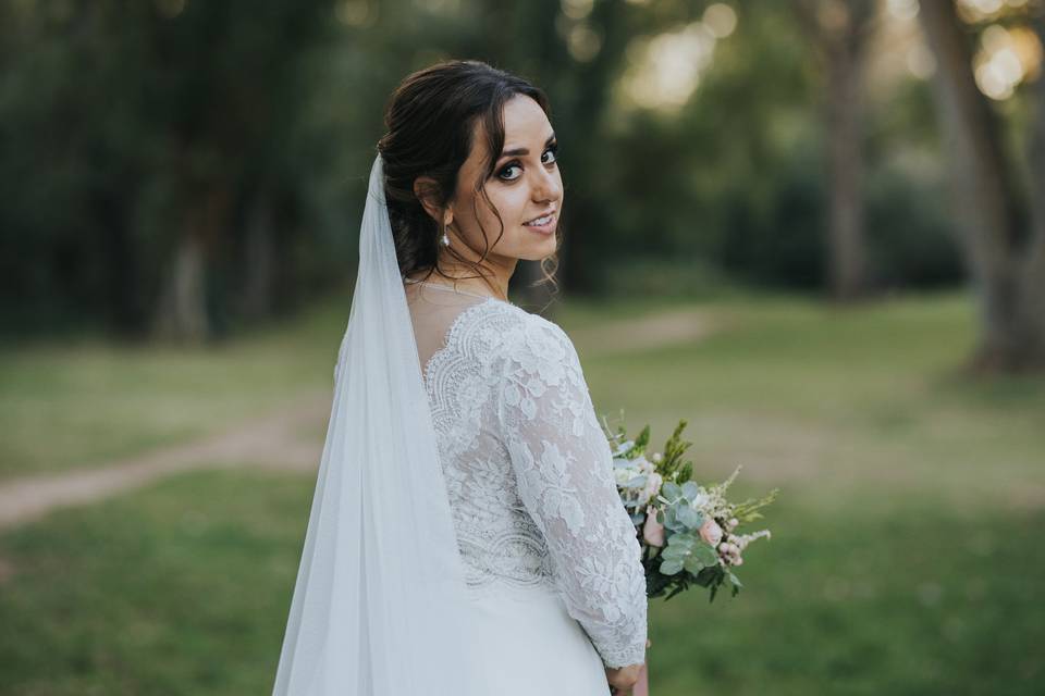 Detalle de la novia