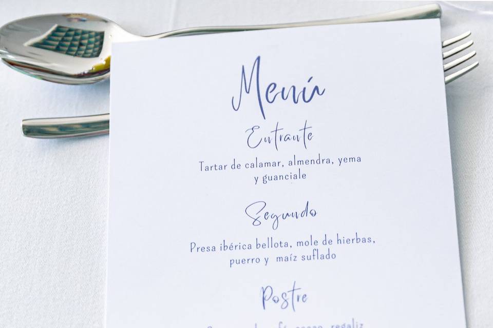 Menus de boda