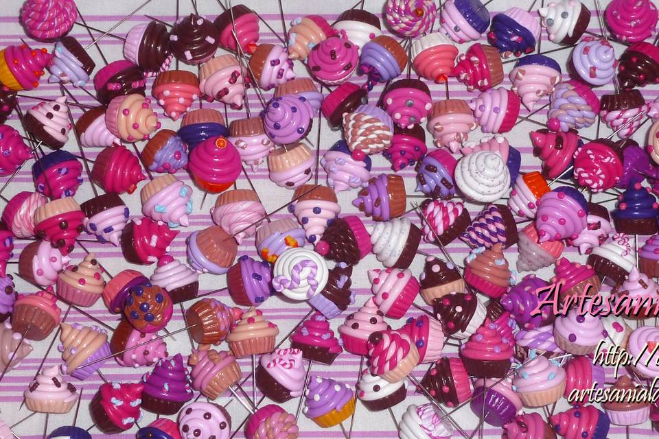 Cupcakes en tonos rosas