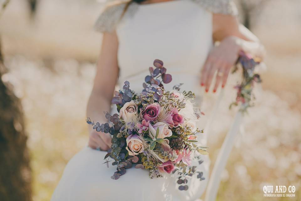 Postboda almendros en flor