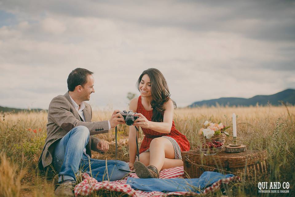 Sesión preboda en el campo