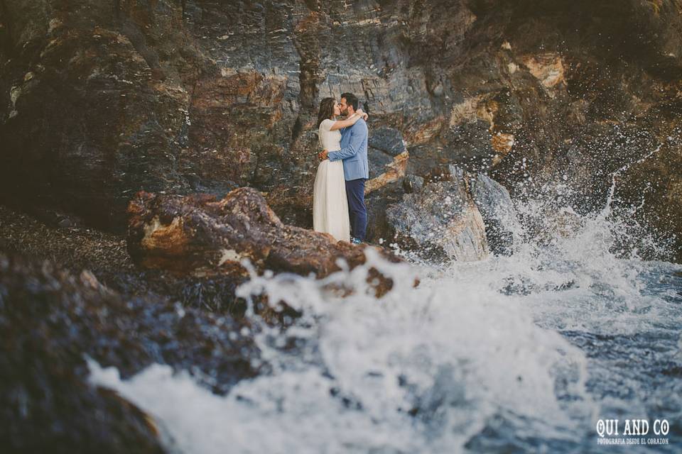 Postboda en la playa