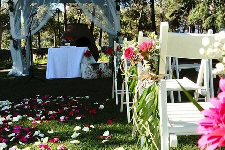 Decoración del banquete interior