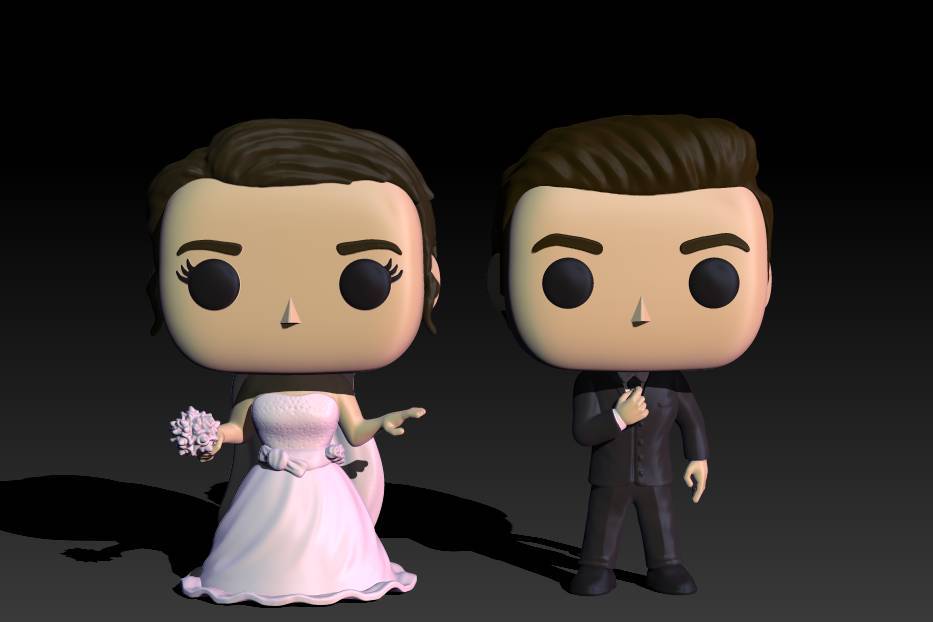 Funkos pareja novios