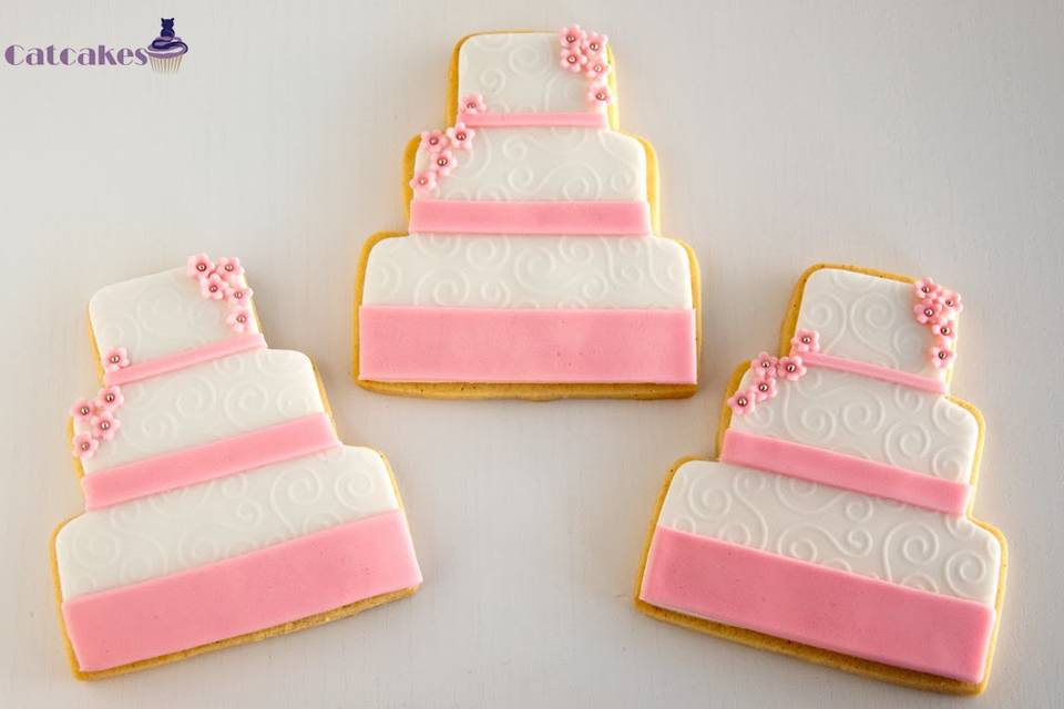 Galletas tarta de boda