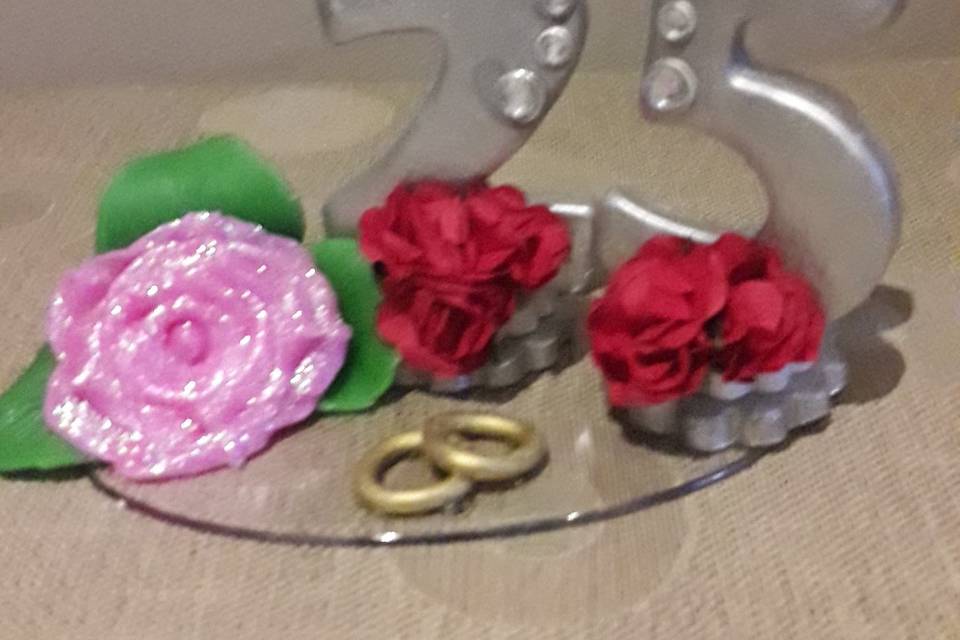 Velas para bodas de plata