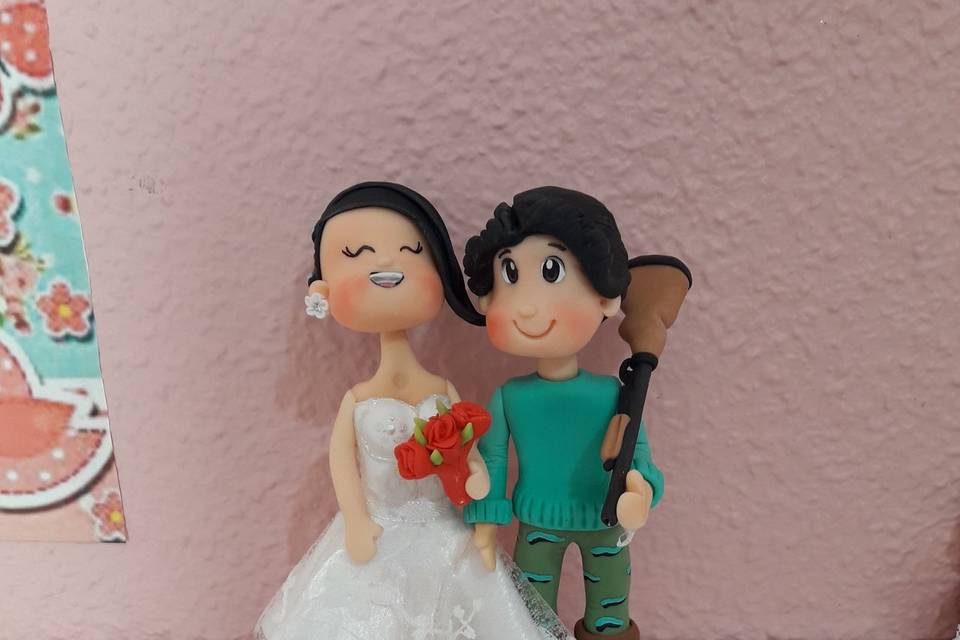 Pareja de Novios Cazador